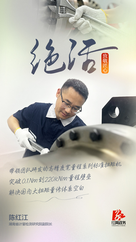 绝活｜陈红江：突破01Nm到220kNm量程壁垒解决国内大扭